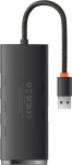Baseus Hub USB-A 4xUSB 3.0 Ports 25cm, Black