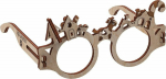 Mr.Playwood Mr.Playwood Wooden Model Puzzle 3D Glasses Caramel House