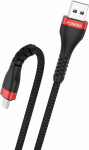 Kabel USB Foneng USB-A - microUSB 1 m Czarny (X82 Micro)