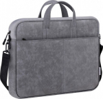 KIN Torba SOLID LEATHER 15.6 all Gray
