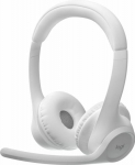 Log Logitech Zone 300 Wireless - langattomat kuulokkeet, white