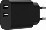 Gembird 2xUSB-A 5V 2.4 A czarna - Charger Adapter USB