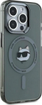 Karl Lagerfeld KLHMP15XHLSCHK iPhone 15 Pro Max 6.7" Hardcase IML Metal Choupette Head / black