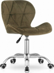 Leobert AVOLA velvet swivel chair - brown