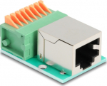 DELOCK RJ45 Socket to terminal block with push button Cat.5e
