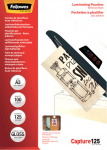 Fellowes Adhesive - 125 micron - 100er-Pack - shiny - A3 (297 x 420 mm)