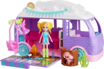 Mattel Polly Pocket: Tiny Worlds Big Surprises! - Glamping Camper Van Vehicle Playset (JCC32)