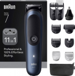 Braun 11in1 Grooming Kit | All-in-One Series 7 AIO7540 | Cordless | Number of length steps 14 | Black/Blue