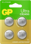 GP Batteries GP Ultra Lithium Cell Battery CR2450, 3V (4-pack)