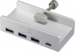 Renkforce RF-6690354 USB-Hub 3+ USB-A USB-C USB 3.1 Gen1 5 Gb/s With aluminum housing