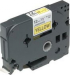 Brother Tape Black on Yellow