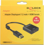 Delock Adapter DisplayPort 1.2 (DP) auf HDMI 4K (St/Bu) aktiv