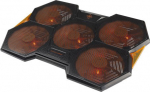 Deltaco Gaming Laptop K&uuml;hler 1000-1300 RPM schwarz/orange