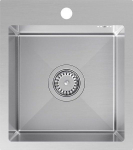Quadron sink Steel sink LUKE 90 Brushed nickel