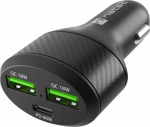 Natec Genesis Natec Coney 84W QC 3.0 - Car Charger | 2x USB-A | 1x USB-C | PD | Power Delivery | 3.0 | 84W | QC 3.0 | czarna