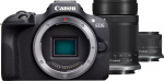 Canon EOS R100 + lens RF-S 18-45mm IS STM + lens RF-S 55-210mm IS STM - APS-C 24.1 MP | A+ | One Shot Auto Focus | Dual Pixel CMOS AF | Filmy Full HD | Wi-Fi | BT |