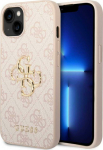 Guess PU Leather 4G Metal Logo Case for Apple iPhone 15