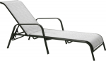 Deck chair DUBLIN silver grey