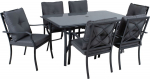 Garden furniture set BOSLER table and 6 chairs
