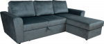 Corner sofa bed INGMAR green velvet
