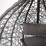 Hanging chair DROPLET dark grey