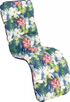 Cushion for chair BADEN-BADEN 48 x 165 cm, dark floral
