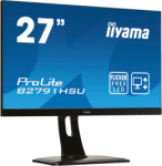 iiyama ProLite XUB2797UHSNP-B1, USB-C Dock - 27" LED monitor, TFT screen, 16:9, resolution: 3840x2160 pixels, 350 cd brightness, contrast: 1300:1, response time: 4ms, viewing angle: 178/178&deg; (H/V), connectivity: Display Port, HDMI, USB, USB-C, interf ...