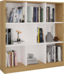 TOP E SHOP FIESTA 8P ARTISAN/WHITE BOOKCASE