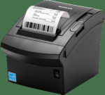 BIXOLON SRP-350plusV, cutter, USB, Ethernet, Wi-Fi, black - receipt printer, direct thermal, 7 dots/mm (180 dpi), media width (max.): 80 mm, print width (max.): 72 mm, roll diameter (max.): 83mm, speed (max.): cutter, optical sensor, USB (2.0), Ether ...