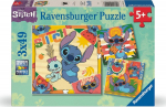 Ravensburger Disney Puzzle: Stitch - Aloha (3x49 pcs) (12004114)