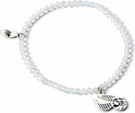 The Carat Shop Ltd Carat Shop Harry Potter - Semi Precious Stone Bracelet with Sterling Silver Golden Snitch Charm (HPCR0584)