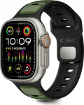 Tech-Protect kellarihm IconBand Line Apple Watch 44/45/46/49mm, must/roheline