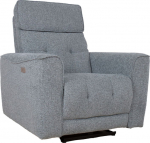 Recliner armchair BOSCO with electric mechanism, bluish grey