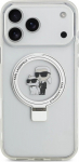 Karl Lagerfeld Ringstand Karl and Choupette MagSafe Case iPhone 17 Pro Max White