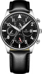 Giewont Men's Chronograph Sapphire Watch GW5630-A2 / black-silver