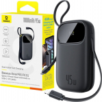 Powerbank Baseus Powerbank EnerFill FC31 10000mAh 45W z cables USB-C i Lightning - czarny