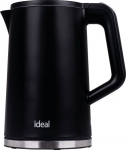 FLUKE IDEAL Kettle 1.7 l, steel body, power 1500 W, black