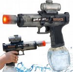 LeanToys Electric Rifle Water Gun Automatic Black Range 7-9m 350 ml