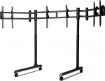 Next Level Racing Floor stand | Round Tube Freestanding Single Monitor Stand | Up to 3x43 " | Height adjustment, Tilt | Maximum weight (capacity) 50 kg | Black
