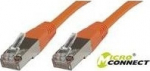 MicroConnect S/FTP CAT6 0.25m Orange LSZH, PiMF (Pairs in metal foil)