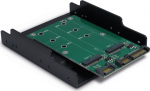 Inter-Tech carrier frame KT005B PCI 3.5" 2xSATA -> 2xM.2 SATA retail