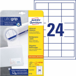 Sticker label AVERY Zweckform Ultragrip 64.6x33.8mm 25+5 sheets (6172)