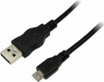 Cable USB LogiLink USB-A - microUSB 5 m Czarny (CU0060)