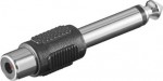 MicroConnect Adapter 6.3mm - RCA M-F, Mono