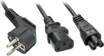 Lindy Power Cable Black C13 Coupler, C5 Coupler