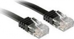 LINDY Patchkabel Cat6 Flachband ungeschirmt schwarz 10m