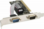 Controller InLine PCI - 2x Port Serial DB9 (66636I)