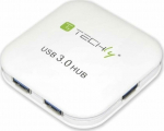 HUB USB Techly 4x USB-A 3.0 (IUSB3-HUB4-WH)