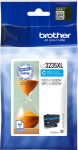 BROTHER LC-3235XLC SUPER HIGH YIELD CYAN INK CARTRIDGE, 5000P
