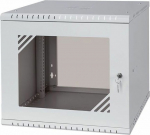 Stalflex Rack Cabinet 19" 9U 450mm Glass Door Gray